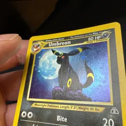 Pokemon TCG Umbreon Neo Discovery Holo Card 13/75 Unlimited Rare 2001 MP - Image 5