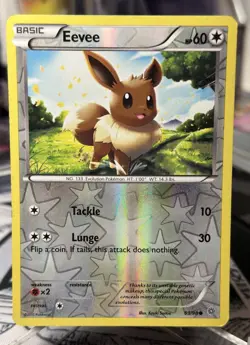 Pokemon TCG Eevee 63/98 XY Ancient Origins Common Reverse Holo Card - Image 1