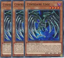 Yugioh - Cyberdark Edge x 3 - 1st Edition - NM - Free Holographic Card - Image 1