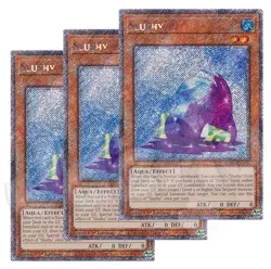 Yugioh - Slushy x 3 - 1st Edition Platinum Secret Rare NM - Free Holo Card - Image 1