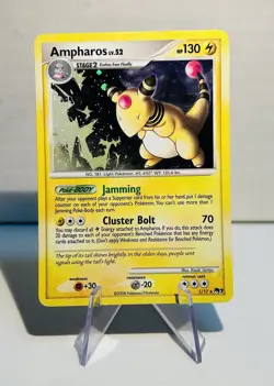 Ampharos 1/17 Holo Rare 2008 Pokemon Pop Series 7 Card Mid Era TCG SPIRAL! - Image 1