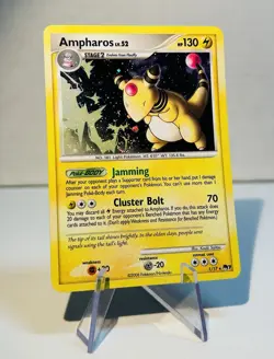 Ampharos 1/17 Holo Rare 2008 Pokemon Pop Series 7 Card Mid Era TCG SPIRAL! - Image 3