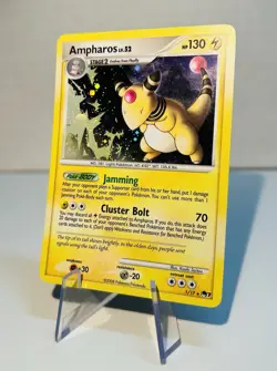 Ampharos 1/17 Holo Rare 2008 Pokemon Pop Series 7 Card Mid Era TCG SPIRAL! - Image 4
