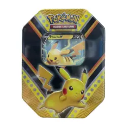 New Nintendo Pokemon Pikachu V Powers Tin Trading Card Game - Sealed 820650807794 - Image 1