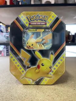 New Nintendo Pokemon Pikachu V Powers Tin Trading Card Game - Sealed 820650807794 - Image 2
