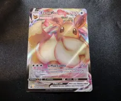 Eevee VMAX SWSH087 Full Art Black Star Promo Pokemon Card NM - Image 1