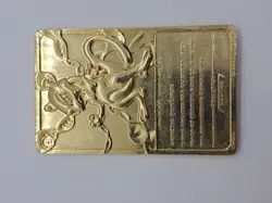 1999 Pokemon Mewtwo 23K Gold Plated Edition Trading Card BK & Tomy Mewtwo Figure - Image 5