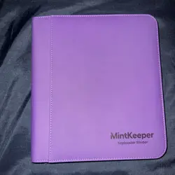 MintKeeper Premium - 4 Pocket - 128 Card Capacity - Premium Zip Toploader Binder - Image 1
