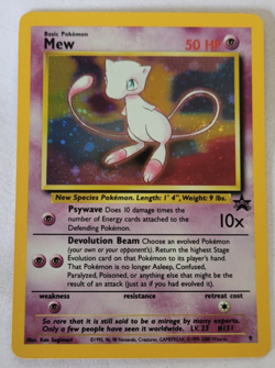Pokemon Card Mew Holographic Black Star Promo #9 Card WOTC 1999-2000 NM - Image 1
