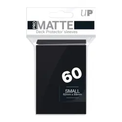 Ultra Pro 60 BLACK PRO-MATTE Small Size Deck Protector NEW Yugioh Card Sleeves 74427840211 - Image 1