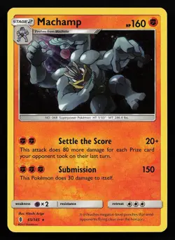 Machamp 65/145 Cosmos Holo Rare Guardians Rising Pokemon Card - Image 1
