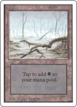 4x MTG Swamp (A), NM-Mint, English Unlimited - Image 1