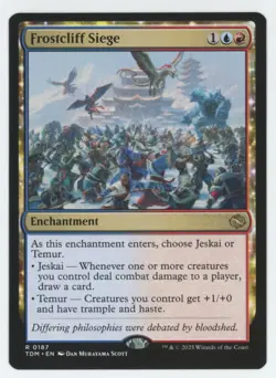 MTG Tarkir: Dragonstorm Frostcliff Siege #187 Rare - Image 1
