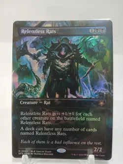 Relentless Rats Borderless #57 Foil Magic: The Gathering Special Guests - Image 1