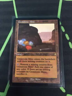 MTG Magic The Gathering Gemstone Mine Retro Frame Land Commander - Image 1