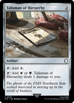 Talisman of Hierarchy #247 | Near Mint | Fallout Magic MTG - Image 1