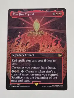 The Fire Crystal (Borderless) Final Fantasy Foil - Image 1