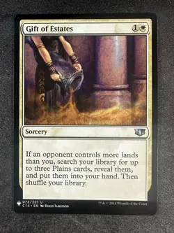 MTG Magic the Gathering 073 Gift of Estates Commander 2014 The List Uncommon NM - Image 1