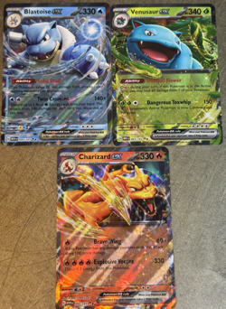 POKEMON SCARLET & VIOLET 151 CHARIZARD EX - BLASTOISE EX - VENUSAUR EX - Image 1