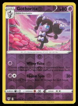 Gothorita #074/189 Reverse Holo 2020 Pokemon Darkness AblazeLP - Image 1