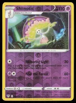 Shiinotic #080/189 Reverse Holo 2020 Pokemon Darkness AblazeLP - Image 1