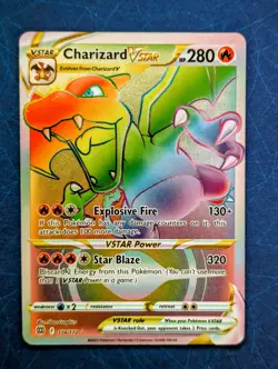 Pokemon TCG Charizard VSTAR Brilliant Stars 174/172 Secret Rare Rainbow NM - Image 1