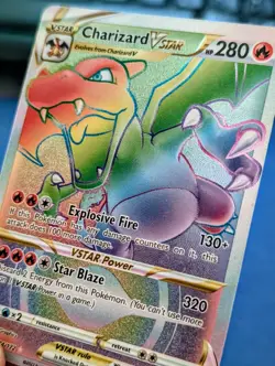 Pokemon TCG Charizard VSTAR Brilliant Stars 174/172 Secret Rare Rainbow NM - Image 2