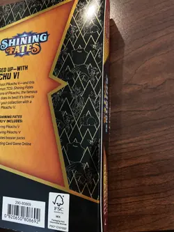 POKEMON SHINING FATES PIKACHU V BOX 4 BOOSTER PACKS FACTORY SEALED 820650828690 - Image 4