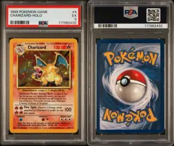 Pokemon TCG Charizard 1999 Base Set Holo Graded Psa 5 #04/102 with bumper guard - Image 3