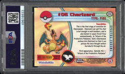2000 TOPPS CHROME CHARIZARD SPECTRA POKEMON T.V. #6, PSA 9 MINT - Image 3