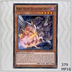 Robot Buster Destruction Sword - MP16-EN192 - Common 1st Edition Yugioh - Image 1