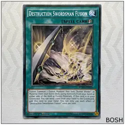 Destruction Swordsman Fusion - BOSH-EN059 - Common 1st Edition Yugioh - Image 1