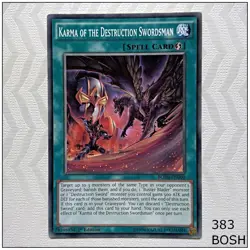 Karma of the Destruction Swordsman - BOSH-EN060 - Common 1st Edition Yugioh - Image 1