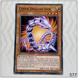 Cyber Dragon Vier - CYHO-EN014 - Common 1st Edition Yugioh - Image 1