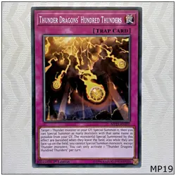 Thunder Dragons' Hundred Thunders - MP19-EN207 - Common 1st Edition Yugioh - Image 1