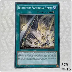 Destruction Swordsman Fusion - MP16-EN215 - Common 1st Edition Yugioh - Image 1