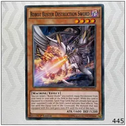 Robot Buster Destruction Sword - MP16-EN192 - Common 1st Edition Yugioh - Image 1