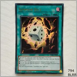 Summon Dice - BLRR-EN002 - Ultra Rare 1st Edition Yugioh - Image 1