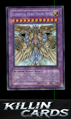 Elemental Hero Divine Neos CSOC-EN098 Secret Rare Crossroads of Chaos YuGiOh Car - Image 1
