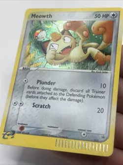 2003 Meowth 013 Nintendo Black Star Promo Cosmos Holo - Pokemon TCG Card - Image 2