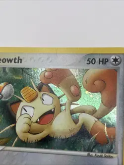 2003 Meowth 013 Nintendo Black Star Promo Cosmos Holo - Pokemon TCG Card - Image 3