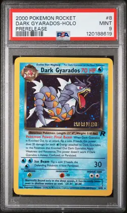 PSA 9 2000 Dark Gyarados Prerelease Team Rocket Promo Pokemon Card - Mint! - Image 1