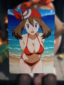 May Pokemon Anime Waifu Sexy Goddess Doujin Lewd Hentai Card - Image 1