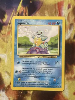 SQUIRTLE - 63/102 - Base Set - Pokemon Card - MP - Image 1