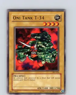 Yu-Gi-Oh TCG Oni Tank T-34 PSV-059 Unlimited Regular Common Card NM - Image 1