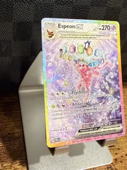 Pokemon Espeon EX 155/131 Prismatic Evolutions Holo NM Scarlet & Violet TCG Card - Image 5