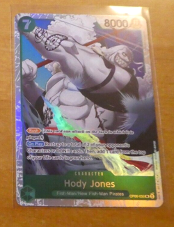 ONE PIECE WINGS CAPTAIN ENGLISH CARD GAME HOLO CARTE HODY JONE OP06-035 SR EN NM - Image 1