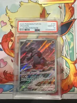 2023 Pokemon Groudon Illustration Rare Card PSA 10 - Image 1