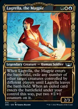 Magic MTG Lagrella, the Magpie (Showcase Golden Age) [Streets of New Capenna] - Image 1