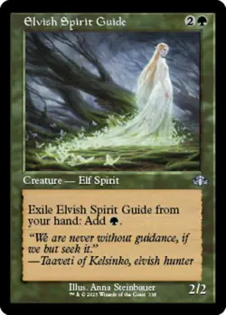 MTG - Elvish Spirit Guide - Retro Frame - Dominaria Remastered - NM, English Mag - Image 1